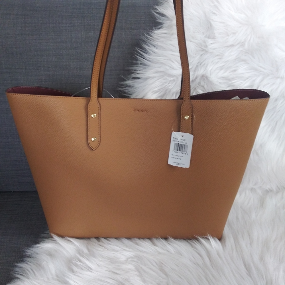 NWT COACH LTN TOWN TOTE HANDBAG SHOULDER BAG - Picture 8 of 10